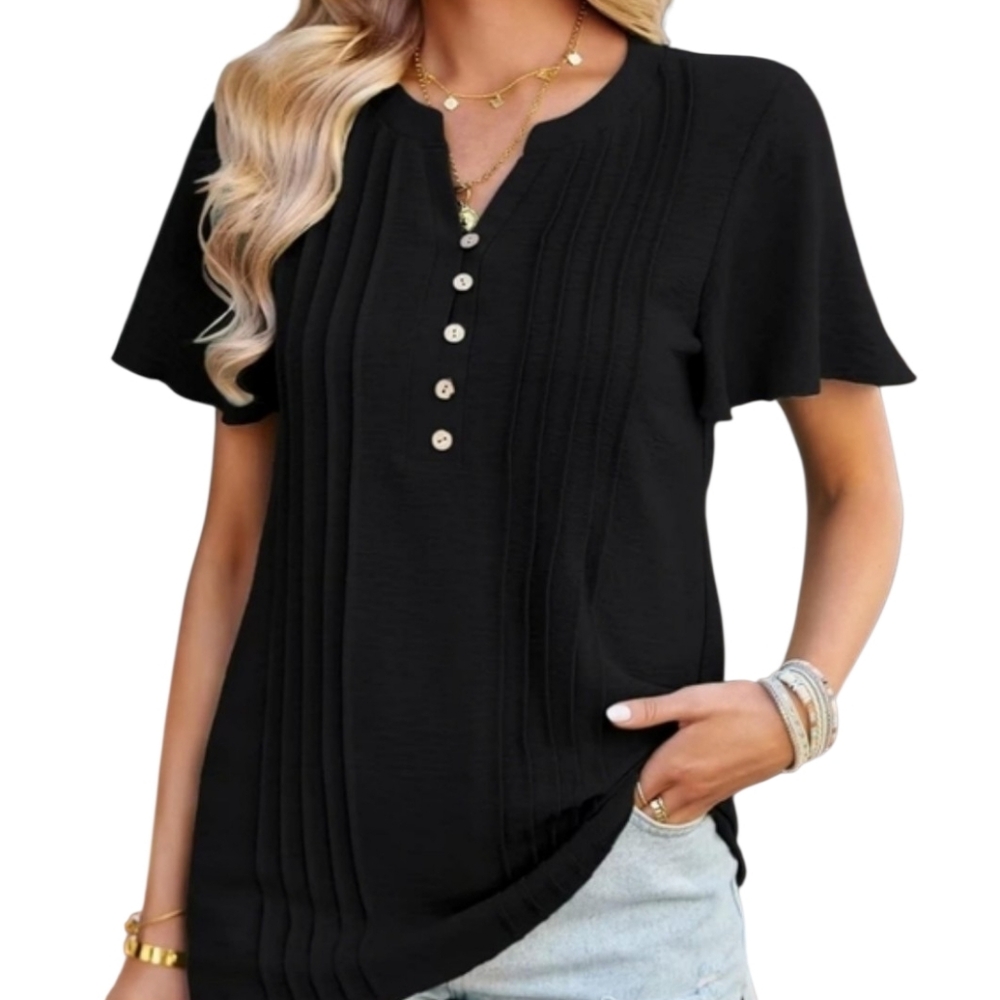 NWT CiCiBird Ruffle Blouse, Size Small